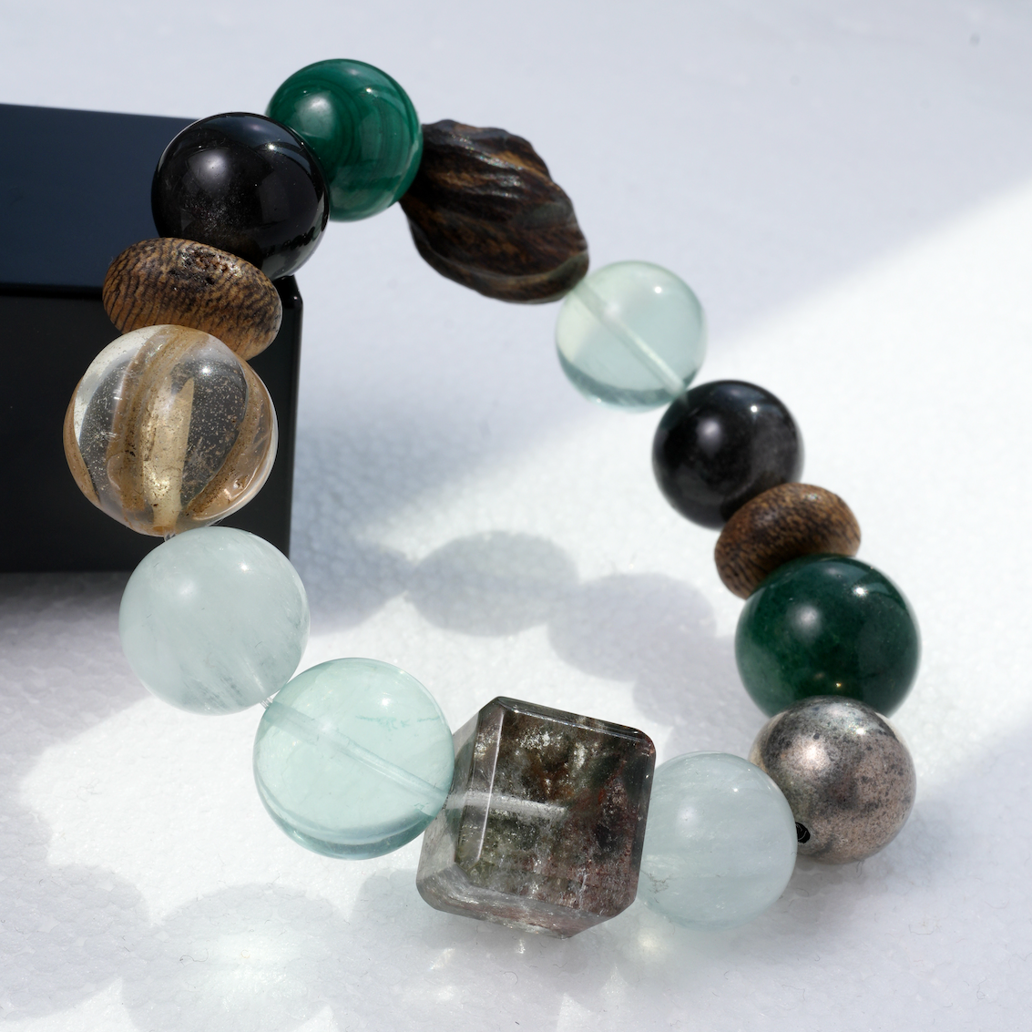MOJOGRAY  "Green Verse" INFP Healing Crystal Bracelet